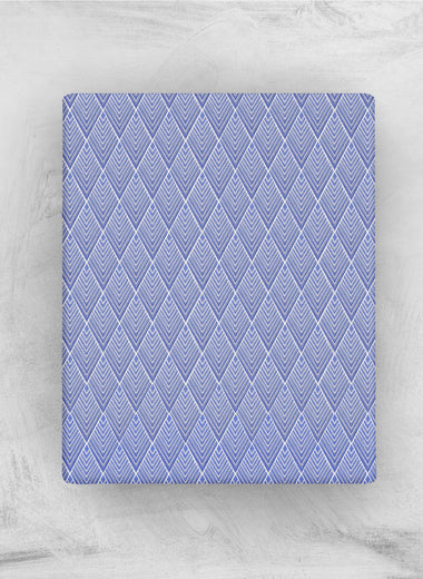Chevron Ink Pure Cotton Percale Fitted Sheet Set - RAZAEE