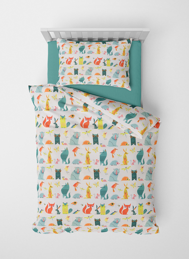 Wild Child Pure Cotton Kids Duvet Cover Set - RAZAEE
