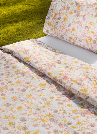 Rustic Florals Pure Cotton Percale Duvet Cover Set - RAZAEE