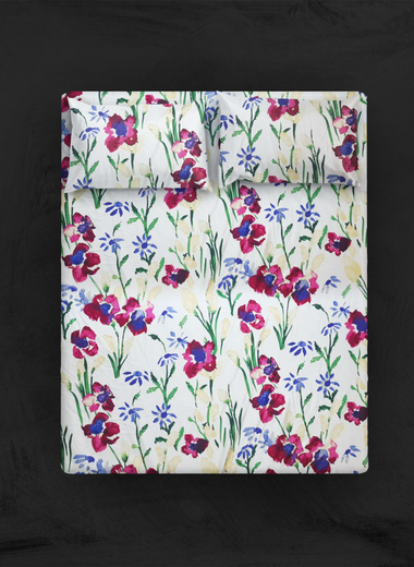 Berry Bloom Fitted Sheet Set - RAZAEE