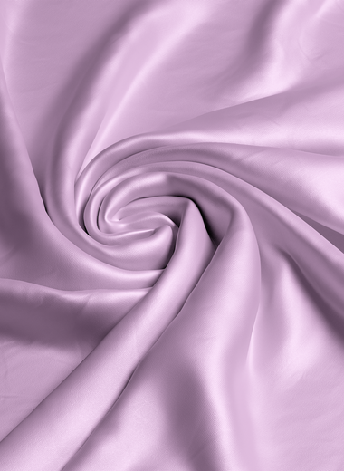Pale Lilac Sateen Duvet Cover & Fitted Sheet Set - RAZAEE