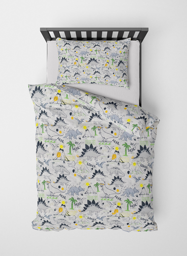 Rawr-some Pure Cotton Kids Duvet Cover Set - RAZAEE