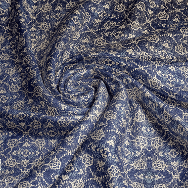 Royal Blue and Coffee Pure Cotton Percale Duvet Cover Set - RAZAEE