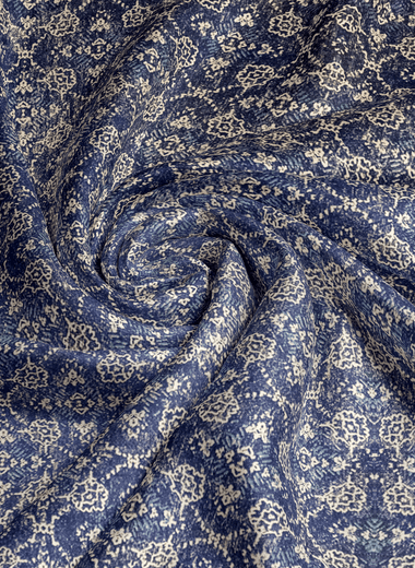 Royal Blue and Coffee Pure Cotton Percale Duvet Cover Set - RAZAEE