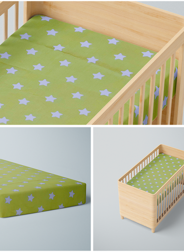 Star Light Star Bright Organic Crib Sheet - RAZAEE