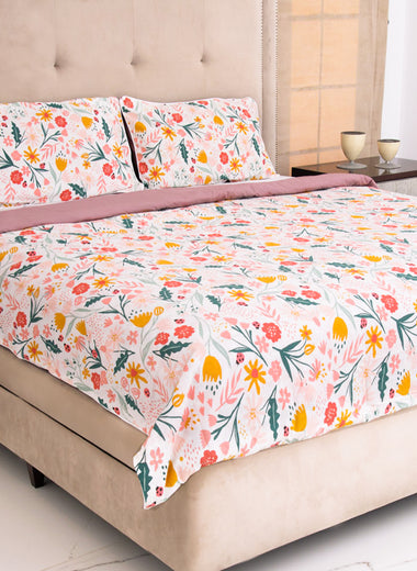 Springtime Serenade Pure Cotton Percale Duvet Cover Set - RAZAEE