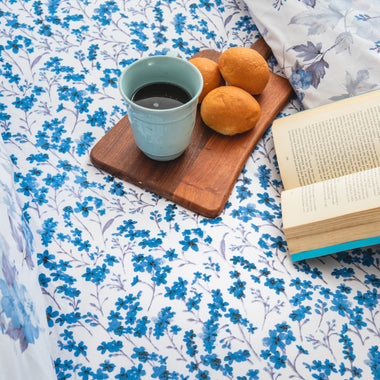 Azure Whispers Fitted Sheet Set