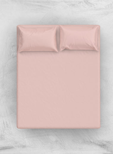 Pastel Pink Fitted Sheet Set - RAZAEE