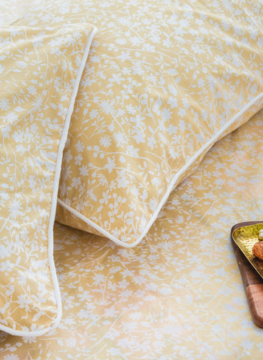 Mellow Meadow Pure Cotton Percale Duvet Cover Set - RAZAEE