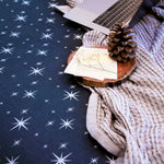 Midnight Stardust Pure Cotton Percale Duvet Cover Set - RAZAEE
