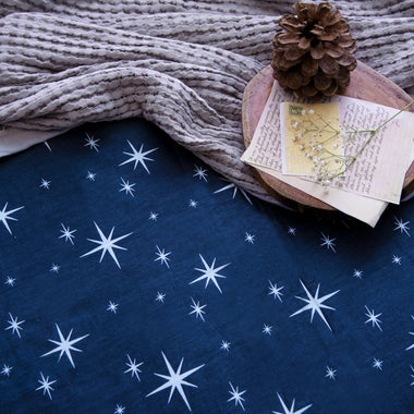Midnight Stardust Fitted Sheet Set