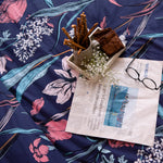 Sapphire Dreamscape Pure Cotton Percale Duvet Cover Set - RAZAEE