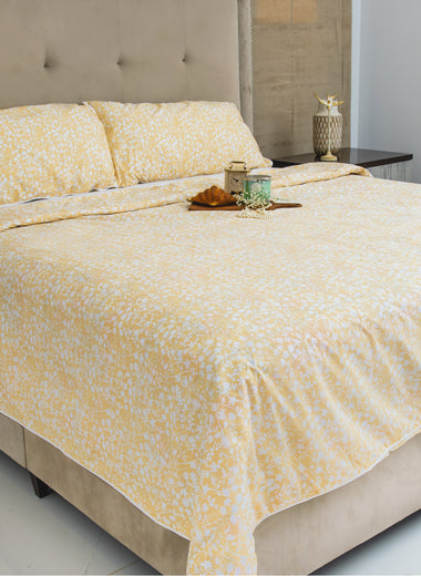 Mellow Meadow Pure Cotton Percale Duvet Cover Set - RAZAEE