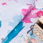 Watercolour florals Pure Cotton Percale Duvet Cover