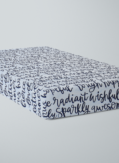 Alphabet Song Organic Cotton Crib Sheet - RAZAEE