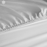 Luxury White Sateen Bedsheet Set