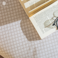 Beige Clover Fitted Sheet Set - RAZAEE