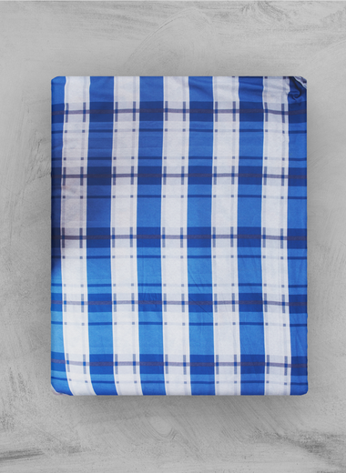 Blue Gingham Bedsheet Set - RAZAEE