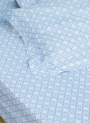 Blue Moroccan Bedsheet Set - RAZAEE