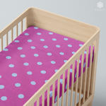 Pink-a-dot Organic Cotton Crib Sheet