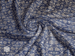 Royal Blue and Coffee Pure Cotton Percale Duvet Cover Set - RAZAEE